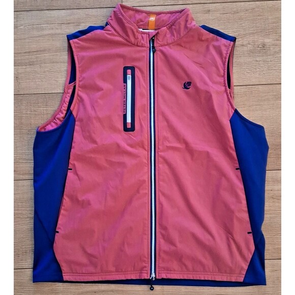 Peter Millar Other - Peter Millar Cranberry Red/Blue Hyperlight Fuse Hybrid Vest - Men's XL MSRP $165